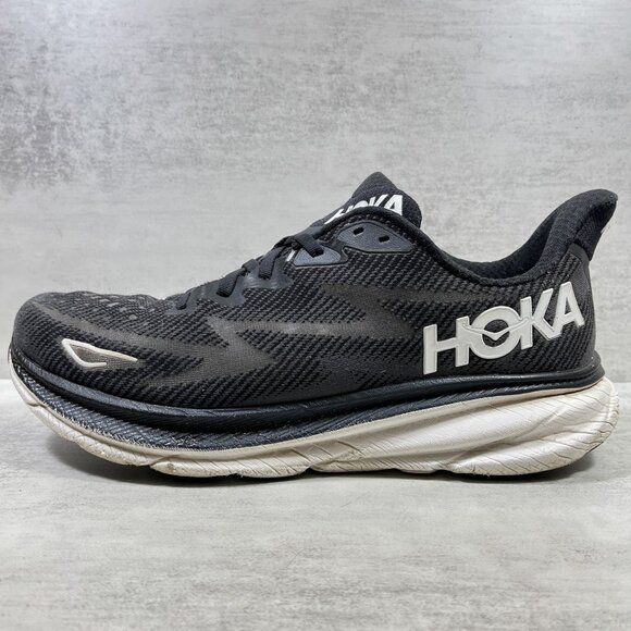 Hoka One One Clifton 9 Running Shoes - Men's Size 12.5 - BlackThis item is pre